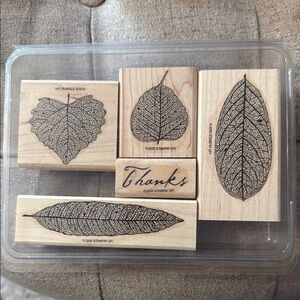 Stampin' Up! Autumn Leaves Stamps Design Set (used)